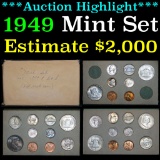 ***Auction Highlight*** Original 1949 United States Mint Set Grades (fc)