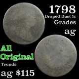 1798 Draped Bust 1c Grades Almost Good