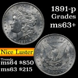 1891-p Morgan Dollar $1 Grades Select+ Unc (fc)