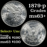 1879-p Morgan Dollar $1 Grades Select+ Unc