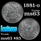 1881-o Morgan Dollar $1 Grades Select Unc