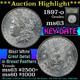 ***Auction Highlight*** 1897-o Morgan Dollar $1 Graded Select Unc By USCG (fc)