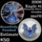2006 Hologram Silver Authentic US Eagle 1 oz .999 Silver ms70, Perfection