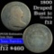 1800 Draped Bust Large Cent 1c Grades f, fine (fc)
