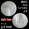 1853 3 Cent Silver 3cs Grades g, good