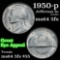 1950-p Jefferson Nickel 5c Grades Choice Unc 5fs