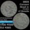 1821 Coronet Head Large Cent 1c Grades vf details (fc)