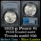 PCGS 1923-p Peace Dollar $1 Graded ms63 By PCGS