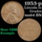 1953-p Lincoln Cent 1c Grades Choice Unc BN