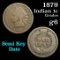 1879 Indian Cent 1c Grades g+