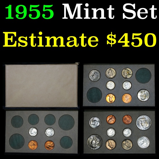 ***Auction Highlight*** 1955 Double Mint Set and includes 20 coins   (fc)