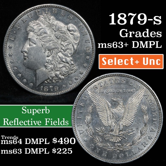 1879-s Morgan Dollar $1 Grades Select Unc+ DMPL (fc)