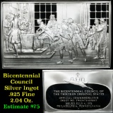 Bicentennial Council Ingot #28, Adoption Of Declaration Of Independence - 1.84 oz sterling silver