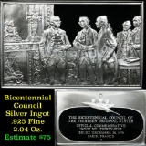 Bicentennial Ingot #35, Franklin Begins Negotiating French Alliance - 1.84 oz sterling silver