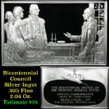 Bicentennial 13 original States Ingot #39, Washington Meets Lafayette - 1.84 oz sterling silver