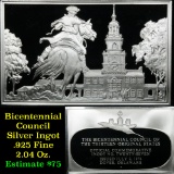 Bicentennial 13 original States Ingot #27, Rodney Casts Deciding Vote - 1.84 oz sterling silver