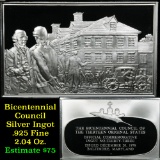 Bicentennia l13 original States Ingot #33, Congress Convenes In Baltimore - 1.84 oz sterling silver