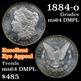 1884-o Morgan Dollar $1 Grades Choice Unc DMPL (fc)