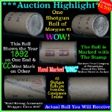 *Auction Highlight* Incredible Find, Uncirculated Morgan $1 Shotgun Roll w/1892 & cc mint ends  (fc)