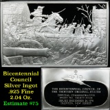 Bicentennial Council of 13 original States Ingot #34, Battle Of Trenton - 1.84 oz sterling silver