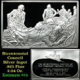 Bicentennial 13 original States Ingot #37, Congress Adopts Stars & Stripes - 1.84 oz sterling silver