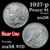 1927-p Peace Dollar $1 Grades Choice AU/BU Slider
