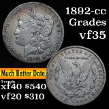 1892-cc Morgan Dollar $1 Grades vf++ (fc)