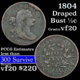 1804 Draped Bust Half Cent 1/2c Grades vf, very fine (fc)