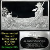 Bicentennial Council of 13 original States Ingot #45, Valley Forge - 1.84 oz sterling silver