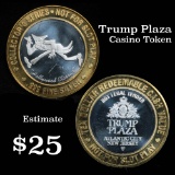 Trump Plaza, Hollywood Classics .6 oz .999 fine silver center Casino Token