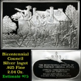 Bicentennial Council of 13 original States Ingot #41, Battle Of Brandywine - 1.84 oz sterling silver