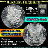 ***Auction Highlight*** 1890-s Morgan Dollar $1 Graded Choice Unc DMPL By USCG (fc)