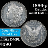 1886-p Morgan Dollar $1 Grades Select Unc DMPL (fc)