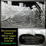 Bicentennial Council of 13 original States Ingot #42, Battle Of Germantown - 1.84 oz sterling silver