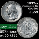 1932-s Washington Quarter 25c Grades Select AU (fc)
