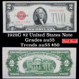 1928G $2 Red seal United States note Grades Choice AU