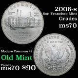 2006-s San Francisco Mint Modern Commem Dollar $1 Graded ms70, Perfection by USCG