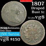 1807 Draped Bust Large Cent 1c Grades vg, very good