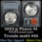 PCGS 1923-p Peace Dollar $1 Graded ms63 by PCGS