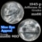 1945-p Jefferson Nickel 5c Grades GEM+ Unc