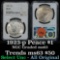 NGC 1923-p Peace Dollar $1 Graded ms63 by NGC