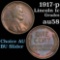 1917-p Lincoln Cent 1c Grades Choice AU/BU Slider