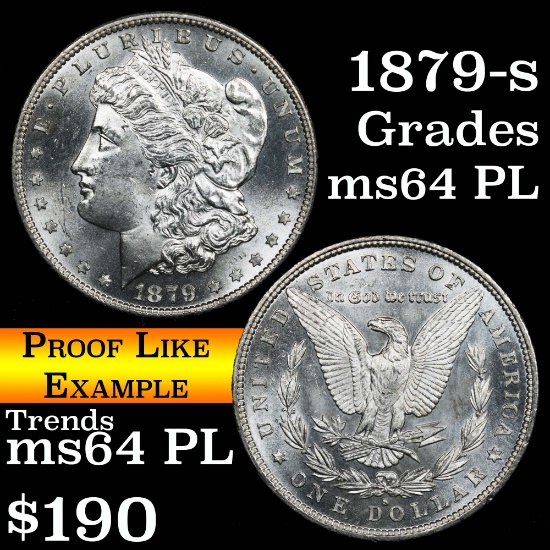1879-s Morgan Dollar $1 Grades Choice Unc PL
