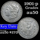 1901-p Morgan Dollar $1 Grades AU, Almost Unc