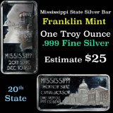 Mississippi - 1 oz Silver Bar (.999 Pure)