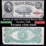 Series of 1917 $2 Legal Tender Note, Signatures of Speelman/White Grades vf, very fine (fc)