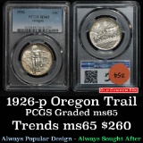 PCGS 1926-p Oregon Trail Old Commem Half Dollar 50c Graded ms65 by PCGS