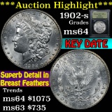 ***Auction Highlight*** 1902-s Morgan Dollar $1 Graded Choice Unc By USCG (fc)