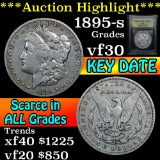 ***Auction Highlight*** 1895-s Morgan Dollar $1 Graded vf++ By USCG (fc)