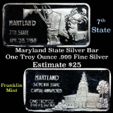Maryland - 1 oz Silver Bar (.999 Pure)